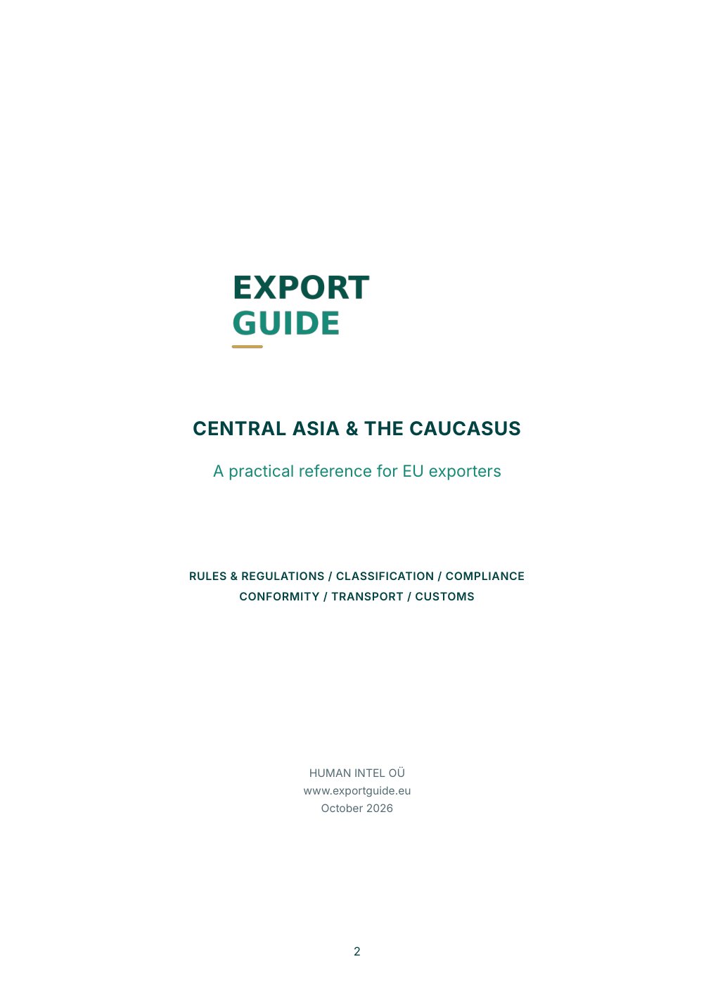 EXPORT GUIDE – page 2