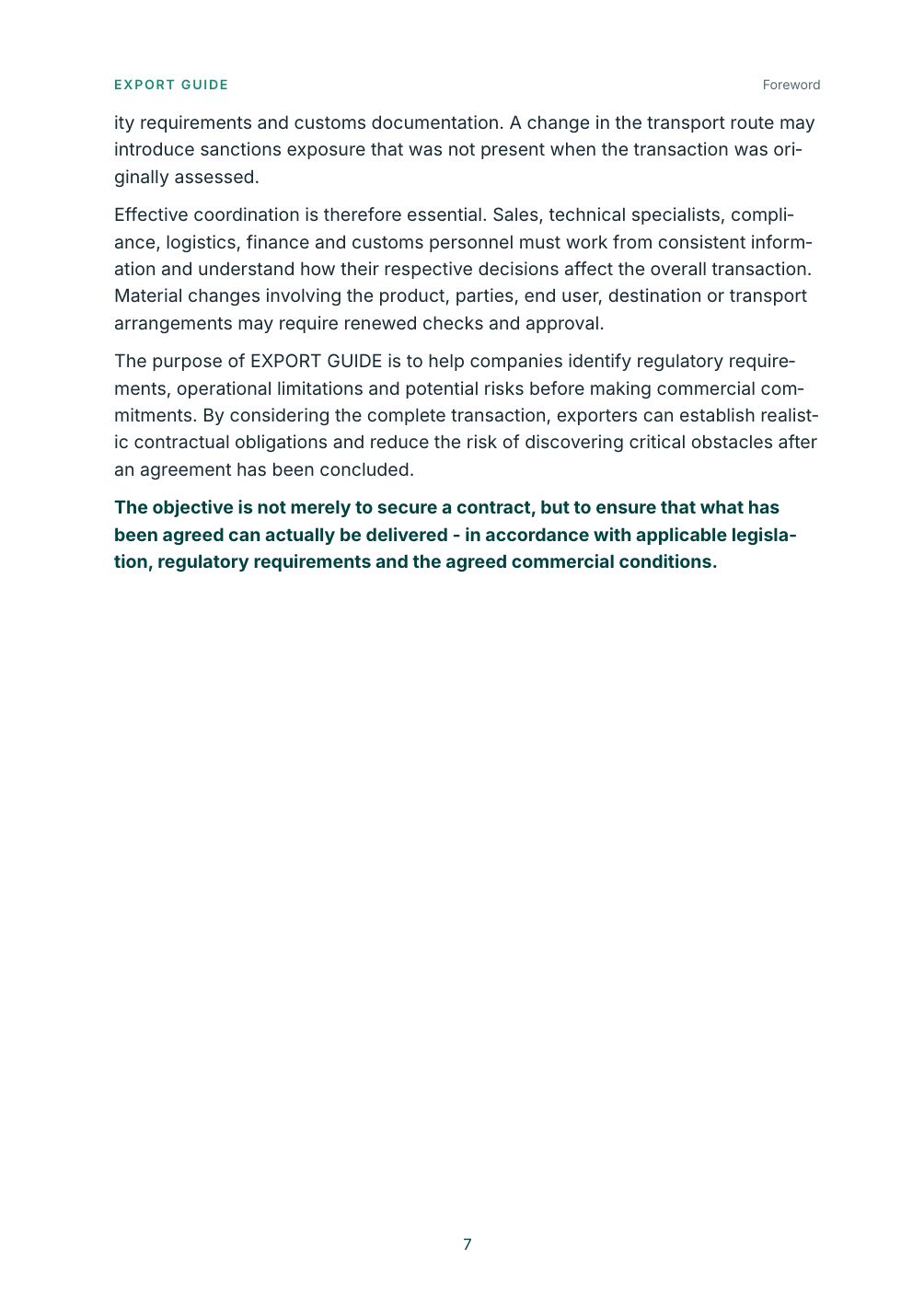 EXPORT GUIDE – page 7